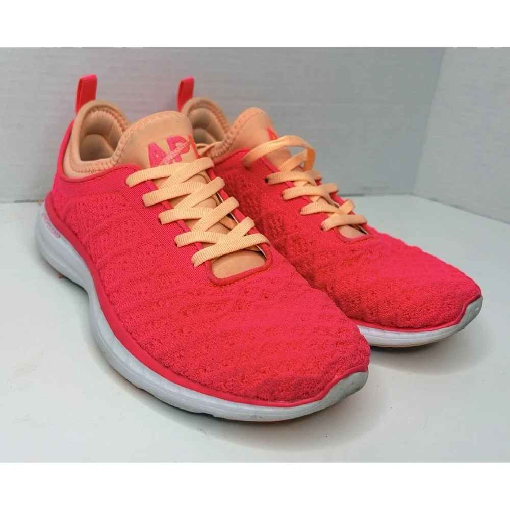APL Techloom Phantom Running Shoes Size 8 Pink White Running Athleisure Gym